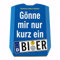 Gönne Mir nur kurz EIN Bier Parkscheibe mit 2 Einkaufswagenchips für Biertrinker witziges Nummernschild Design für einen Bierfan während des Kneipenbesuchs oder zum bestandenen
