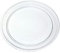 Quailitas Microwave Plate - 245 mm Microwave Turntable Glass Tray, Flat Profile, Scratch-Resistant Plate, Transparent