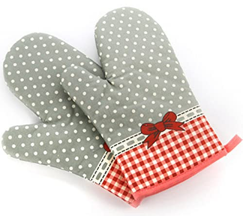 YXSH Hornear Guantes para Horno De Microondas Aislamiento Térmico Antideslizante Antideslizante Engrosamiento Y Alargamiento Guantes De Silicona Antideslizantes Barbacoa Horno Pot Rack Guantes