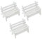 Veemoon 3 Piezas Soporte De Teléfono De Banco Silla De Playa De Casa De Muñecas Conjunto De Muebles De Casa De Muñecas De Madera Silla De Muñeca Bambú Taburete De Madera Mini