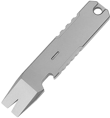 Hamans Titanlegierung EDC Brecheisen Multi Tool Mini Brecheisen Multifunktionales tragbares EDC-Werkzeug Flaschenöffner Outdoor Notfallwerkzeug