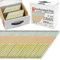 Lun Fix 34° Grad Ringschaftnägel 2,8 x 65 mm | Packung 3000 Stück | D-kopf-Nägel für Akku-Nagler | Gasnagler | Papiergebunden | für Druckluftnagler | Extra Verzinkt.