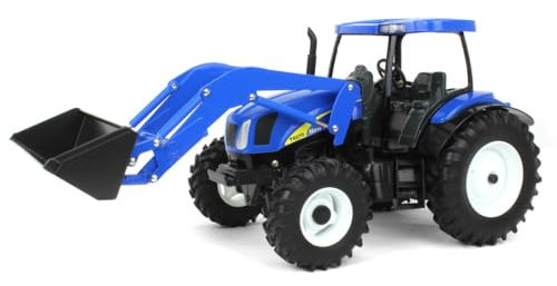 ERTL New Holland T6070 mit Frontlader blau Modell 1:16