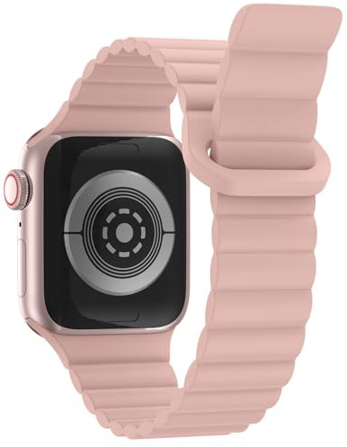 Correa Magnético para Apple Watch Ultra 2 49mm 46mm 45mm 44mm 42mm 41mm 40mm 38mm, Correas Magnético de silicona para iwatch Series Ultra Ultra 2 SE 10 9 8 7 6 5 4 2 3 1 Hombres Mujeres