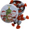 OYOY Geschenkbox Weihnachten gefüllt mit Kinder Schoko-Bons I kleine Keksdose Weihnachten mit 150g Ferrero Kinder Schokobons I Ideal für Nikolaus Geschenke oder als Adventskalender Füllung