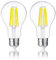 FLSNT Clase A de bajo consumo Bombilla E27 100 W equivalente, 7 W A70 Bombilla LED E27 Blanco Cálido 2700 K, 1521LM Super Brillante Bombilla LED Edison, no regulable, paquete de 2
