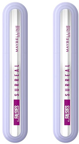 Maybelline New York - Mascaras Effet Extension de Cils - Longueur & Volume - Tenue 24H - The Falsies Surreal - Noir - Lot de 2 x 10 ml