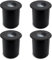 SSC-LUXon JUAVI - Set di 4 faretti da incasso a pavimento per esterni, IP67, colore nero opaco, rotondo, 230 V, utilizzabile per 1 x GU10 (venduto separatamente)