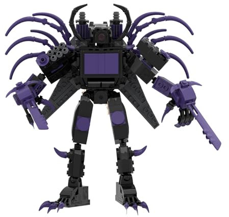 New Skibidi Toilet Block Television Man Skibidi Toilet Toy Hobby Block Collectible Upgrade Titan Super Lock Net Anime Toy Building Blocks Collectible Adult Children's Day Gift (New Grade Three Body