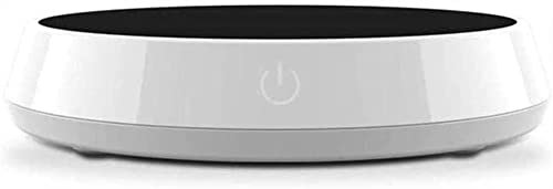 CAFIEDR Calentador de Tazas de café, Calentador de Tazas para Escritorio, Taza eléctrica, Plato Calentador de Bebidas para té, Agua, Leche de Cacao (Blanco)
