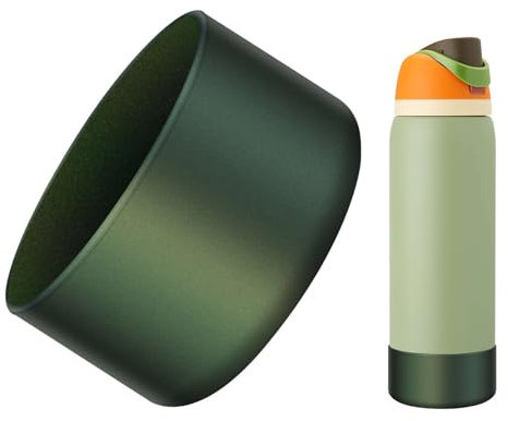 BKBY Chameleon - Botellón de silicona para botella de agua, compatible con Owala de 24 onzas, 32 onzas, 40 onzas, cubierta inferior de manga de copa con brillo mate degradado para botellas de agua de