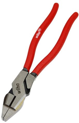 sopomarkt24 Kraft Kombizange Lineman´s Pliers Zange Universalzange DynamicJoint weiche & harte Drähte für Flach- & Rundkabel Mehrkomponentenhüllen atramentiert 250mm Rot