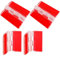 Lot de 4 charnières en plastique transparent, charnières en acrylique transparent, fermeture sécurisée
