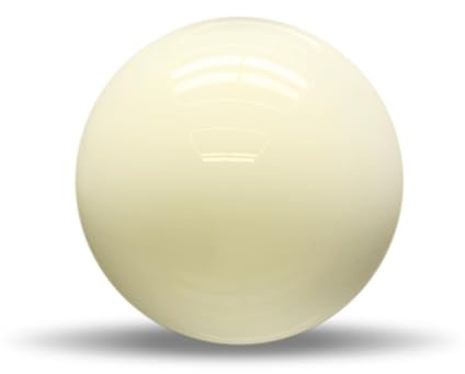 HMQQ 2 1/4 Pool Cue Ball and Professional AAAA Grade Billiards Balls,White Cue Ball, Set of 1, 6oz