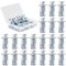 ZDNT Lot de 20 chevilles M6 x 25 en métal pour corps creux, ancrages métalliques, écrous pétales, chevilles à expansion, chevilles en métal, chevilles murales creuses, pour cric, écrou de chariot,
