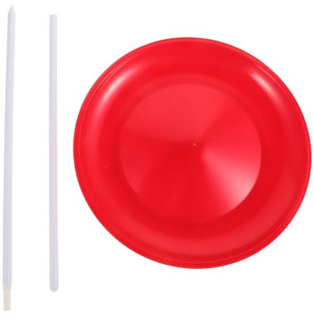 Toyvian Assiette Tournante De Jonglage De Plaques Rotatives avec Bâtons Accessoire Entraînement pour Spectacles Artistiques