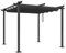 YITAHOME Metall-Pergola mit einziehbarem Dach, Outdoor-Pergola inklusive wasserabweisendem und PU-beschichtetem Baldachin mit LSF 15, Sonnenschutz für Grillveranstaltungen, Gartenpartys und Rasen in