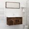 ShGaxin 2-TLG. Badmöbel-Set, Badezimmermöbel Set, Badezimmerschrank, Badschrank, Bathroom Furniture Sets, Bad Möbel Modern Set, Badmöbel, Räuchereiche Holzwerkstoff