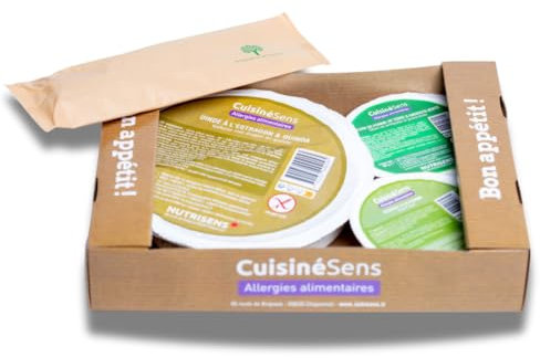 Nutrisens Lot de 6 Plateaux Repas Sans Allergènes DANCE Entrée/Plat/Dessert 650g - Allergies & Intolérance Alimentaires - 14 Allergènes Majeurs (Gluten, Soja, Noix, Lactose...) - Usage Nomade