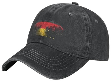 Deutschland Bundesadler Flagge Baumwolle Unisex Snapback Kappe Baumwolle Angeln Hüte Reine Farbe Baseballmütze Für Reisen Sport Wander