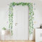 SHUCHING Pegatinas de Pared Hiedra Enredadera Colgante, Vinilos Decorativos Plantas Verdes Hojas Flor Morada, Adhesivos Pared Salon Dormitorio Cocina Baño