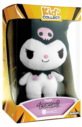 JEMINI | Plüschtier Kuromi Hello Kitty, 13 cm | weiche Textur | Kollektion Kid'Collect | Plüsch zum Sammeln | Fan von Hello Kitty | Französische Marke | lebendige Farben | Geschenkidee für Kinder