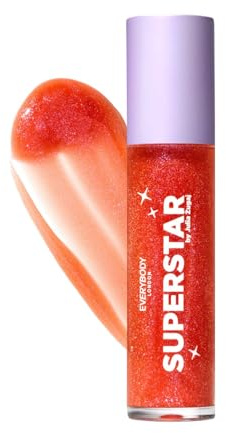 EVERYBODY LONDON Lip oil, Brokat, mit Roller Applikator (Sparkle Rose, One Size)