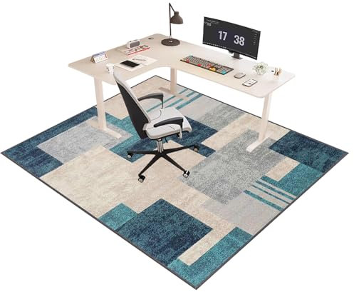 WAWFONG Tappetino Sedia Gaming Tappetino per Sedia da Ufficio Tappeto Salvapavimento Antiscivolo Proteggi Moquette Multiuso Tappetino Pavimenti per Parquet e Pavimenti Duri/Piastrelle 60 x 120 cm