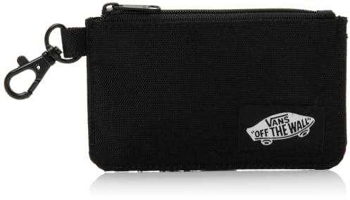 Vans Off The Wall Geldbörse mit Reißverschluss, Schwarz, Schwarz, OS