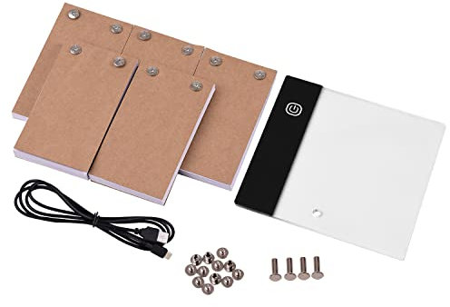 TARSHYRY Flip Book Kit LED Lightbox Animation Kit 300 Blätter Flipbook Paper Tracing Zeichnung Skizze Cartoon für Künstler