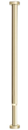 Easy Install No-Drill Shower Curtain Rod, Lightweight Sturdy Curtain Pole, Adjustable 50-280cm No Tools Needed Window Telescopic Tension Pole(Gold,50-80cm/1.6′-2.6′)