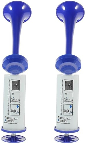 XUMKFJRE 2Pcs Hand Drücken Air Hörner Fußball Event Jubeln Requisiten Tragbare Laut Fan for Horn Push Trompete