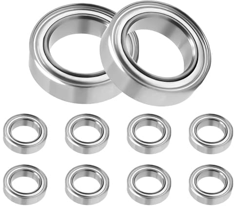 10 Stück MR105ZZ Kugellager 5 mm x 10 mm x 4 mm,Vorgeschmiert,Chromstahl und Doppelte Metalldichtung,MR105ZZ Rillenkugellager