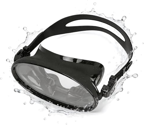 DOUQIFEI Tauchmaske, Schnorchelbrille, Unterwasser-Schwimmausrüstung, beschlagfreie, gehärtete Brille, professionelle Ausrüstung für Tauchen, universelles Zubehör für Wassersport