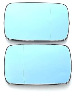 Cristal retrovisor exterior Para BMW 3 E36 (1990-1998) 5 E34 (1988-1995) 5 E39 (1996-1997) E46 (1998-2005) Cristal Espejo Calefactable Gran Angular Azul Coche(Left and right)