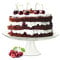 Sendez Support à Gateau Plateau en Relief - Diamètre : 29 cm - Sur Pied en Porcelaine