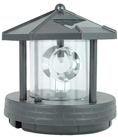 colourliving Leuchtturm Leuchtturm Ersatzkopf für Deko Solar Leuchttürme mit Leuchtfeuer drehbar Solarkopf Ersatzteil