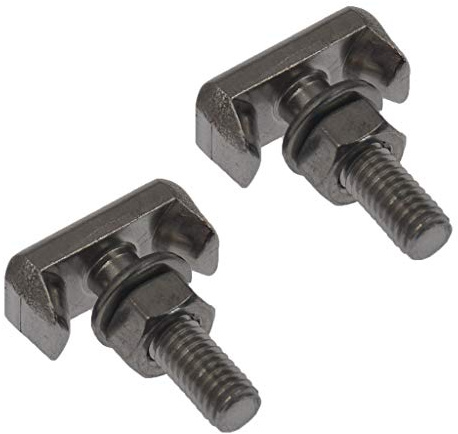 BIlinli 2 Stück Set Auto Schraube T-Bolzen Batterie Kabelklemme 19116852 Mutter Unterlegscheibe Edelstahl Automobile Motorräder Kit
