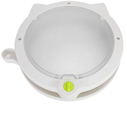 SALUTUYA Porta con gattaiola a Forma di Gatto porticina per animali, installazione semplificata, bianco per Porta a Muro Diametro 21,3 cm