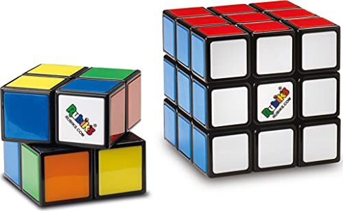 Rubik's Cube Advanced 3 x 3 + 2 x 2 – buntes Puzzlespiel Set mit 2 x 2 und 3 x 3 Originalwürfeln in passender Farbe – 6064009 – Spielzeug für Kinder ab 8 Jahren