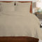 Pizuna Coton peigné Ensemble de Housse de Couette 140x200 cm 1 Personne Simplement Taupe, 100% Coton Longue Tige 400 Fils Armure Satin, Housse de Couette de Luxe avec Fermeture à Boutons
