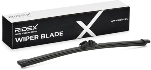 RIDEX Scheibenwischer Wischblatt Stück ohne Spoiler Heckwischer Hinten Länge: 250mm Flachbalkenwischblatt Kompatibel mit VW up! Schrägheck 121, 122, BL1, BL2 für Links-/Rechtslenker 298W0156