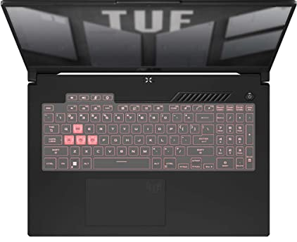 MiNGFi Silikon Tastatur Schutz Abdeckung für ASUS TUF Dash F15(2022) TUF Gaming A15 A17 F15 F17(2022) - Transparent
