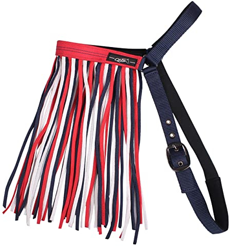QHP Fliegenfransen Fliegenschutz Extra Collection mit Kehl- und Stirnriemen (Shetty, Diamond)