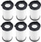 6 Stück Filterzubehör für Balter Vento H1 H2 für MooSoo D600 Ersatzteile, für Clatronic BS 1306N, BS 1948 CB Akku-Staubsauger Zubehör