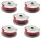 YWNYT Bobine de Fil de Rechange pour débroussailleuse Gardena 5306-20, 1,65 mm à Alimentation Automatique pour débroussailleuse Garden-a Tur-bo SmallCut 300, Trimmer Art 8844 et Art 8845 (5)