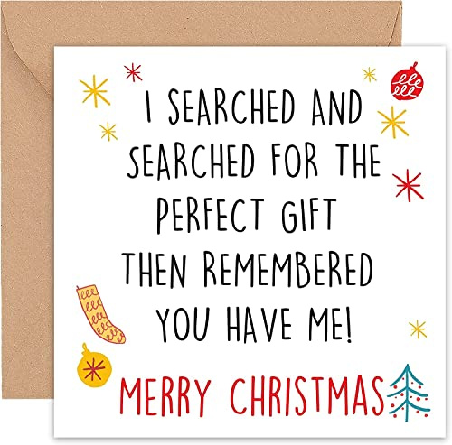 Felbridge Studio,Lustige Weihnachtskarte – Humorvolle Weihnachtskarten für Freunde, Ehemann, Freund, Mutter, Papa, Frau, Freundin, Partner, Ihn, Ihre Schwester, Schwulen, LGBT – Geschenk 2022 – 14 cm
