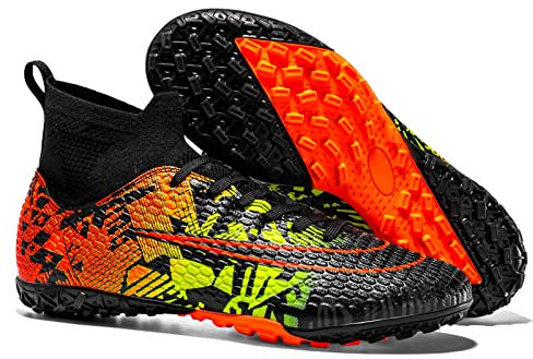 Football Shoes Men's Outdoor Turf Trainers High Top Lightweight Football Shoes Slip Resistant
