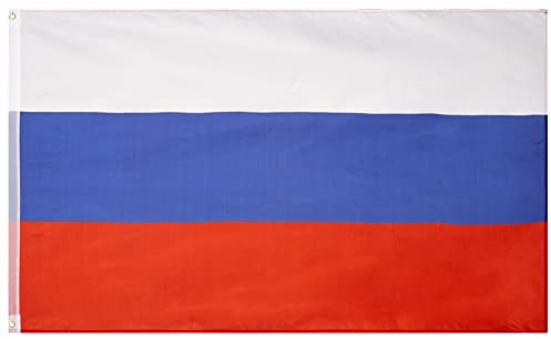MUWO Flagge Nations Together 90 x 150 cm Nationalmanschaften, doppelseitige Gartenflagge, wetterfeste Fanflagge, Fußballflagge Polyester Länderfagge Deutschland mit Ösen (Russland)