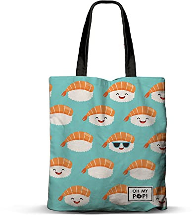 Oh My Pop! Nigiri-FAN Shopping Einkaufstasche, Türkis